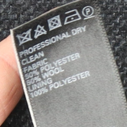 Marks and Spencer Women's Grey Wool Blend Long Overcoat UK 8