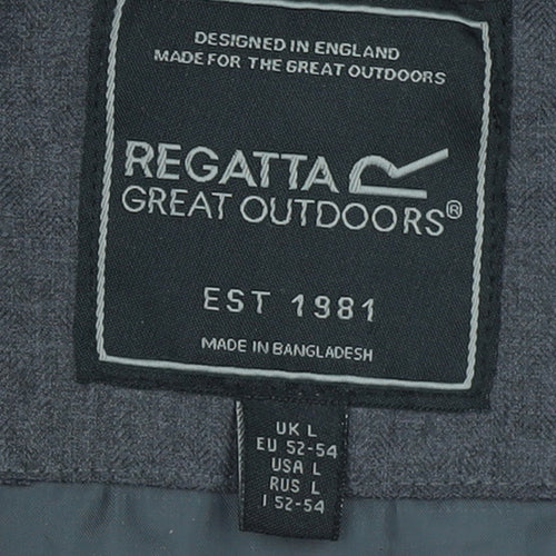 Regatta Men's Grey Padded Waistcoat Bodywarmer Lined Zip L
