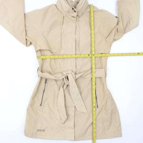 Regatta Womens Beige Size 10 Mid-Length Belted Trench Coat