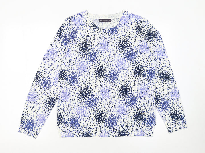 Marks and Spencer Women's Multicoloured Size 12 Pullover Jumper