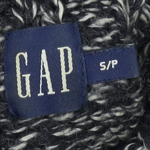 GAP Women’s Black Wool Blend Chunky Roll Neck Jumper Size S