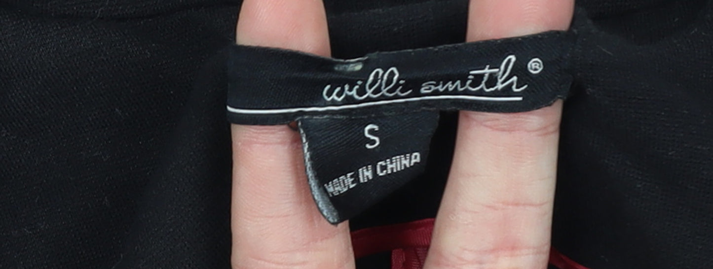 Willi Smith Women's Black Belted Trench Coat Size S