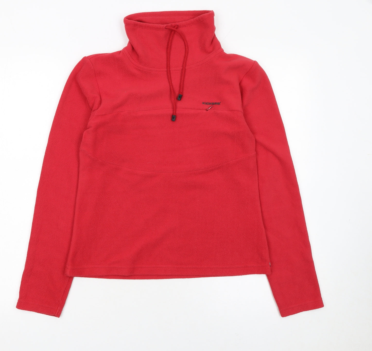 Kickers Girls Red Fleece Pullover Sweatshirt High Neck Size 12 Years