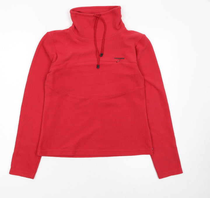 Kickers Girls Red Fleece Pullover Sweatshirt High Neck Size 12 Years