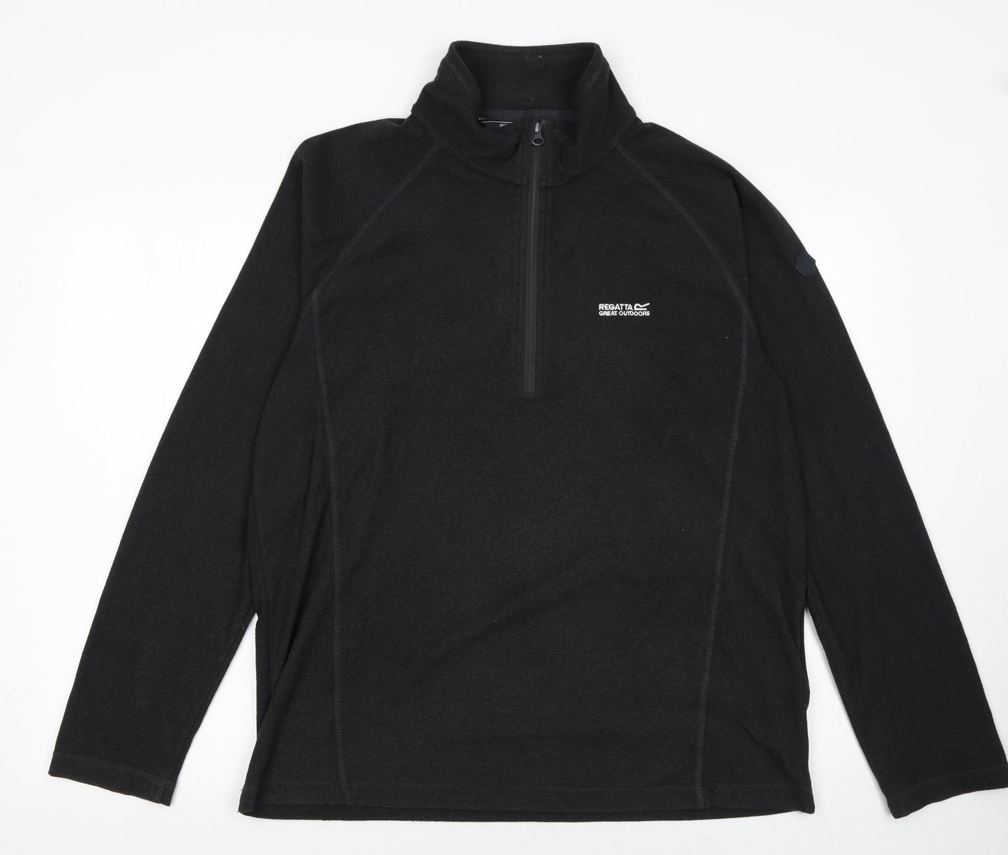 Regatta Men's Black Fleece 1/2 Zip Pullover Sweatshirt L