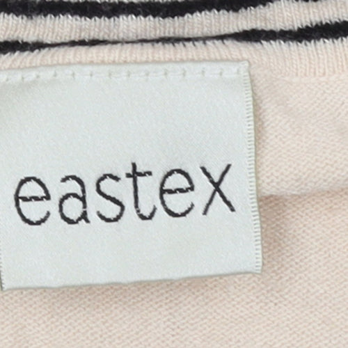 Eastex Women’s Beige Short Sleeve Cotton Knit Jumper Size 14