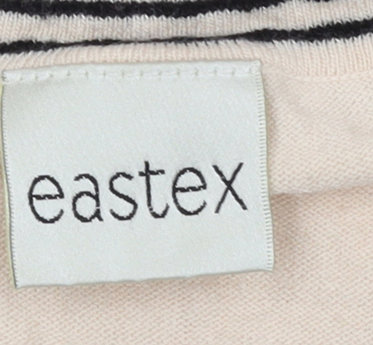 Eastex Women’s Beige Short Sleeve Cotton Knit Jumper Size 14