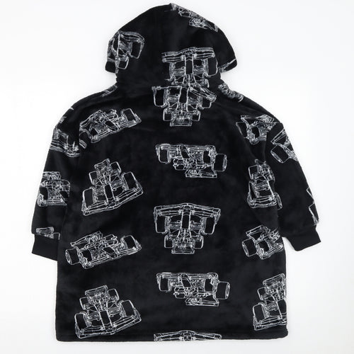 Marks and Spencer Boys Black McLaren F1 Hooded Fleece Robe 5-6 Years