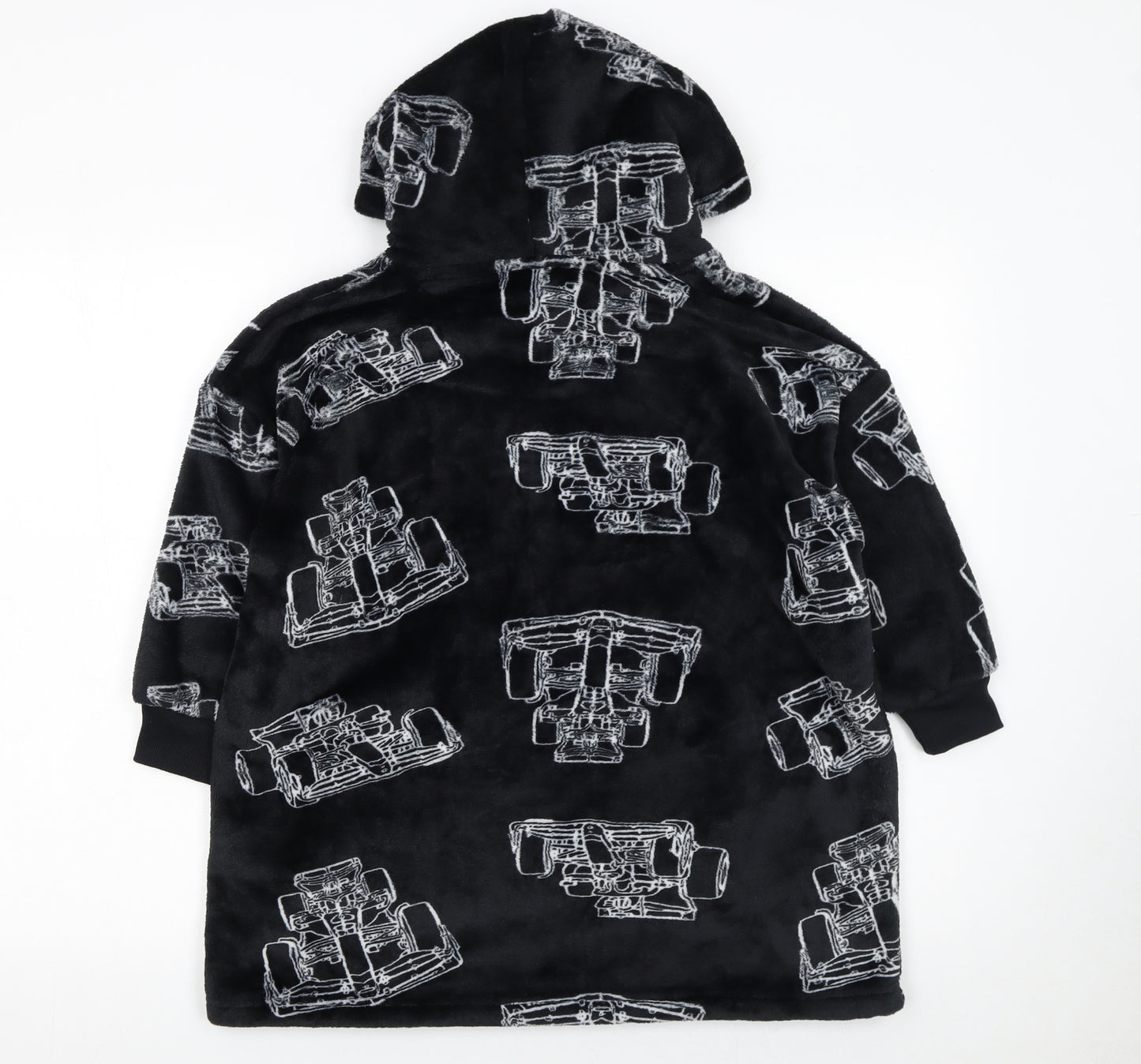 Marks and Spencer Boys Black McLaren F1 Hooded Fleece Robe 5-6 Years