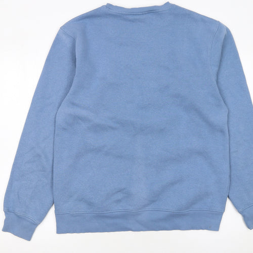 NICCE Men's Blue Crew Neck Logo Pullover Sweatshirt Size M