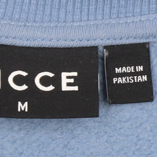 NICCE Men's Blue Crew Neck Logo Pullover Sweatshirt Size M