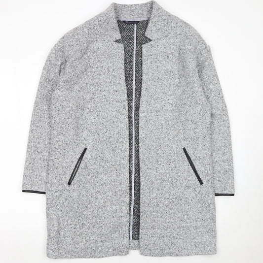 Marks and Spencer Womens Grey Long Sleeve Open Cardigan Size 16