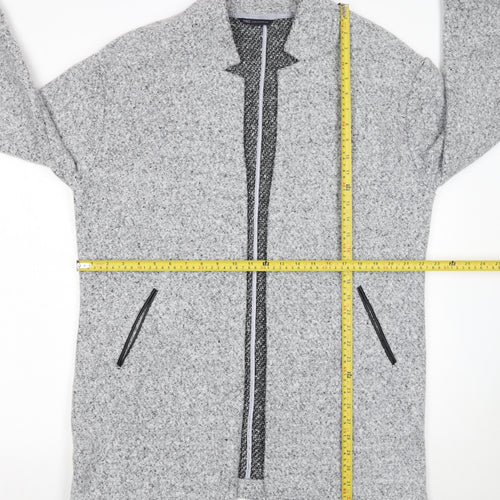 Marks and Spencer Womens Grey Long Sleeve Open Cardigan Size 16