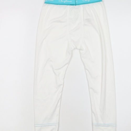 Surfanic Boys White Compression Base Layer Leggings 12 Years Ski Activewear