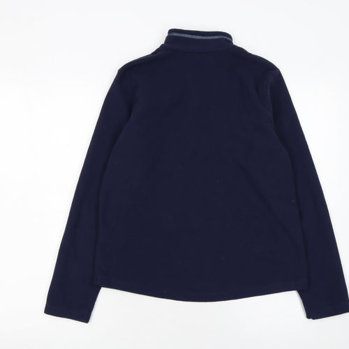 Quechua Boys Blue Fleece 1/2 Zip Pullover Sweatshirt 12-13 Years