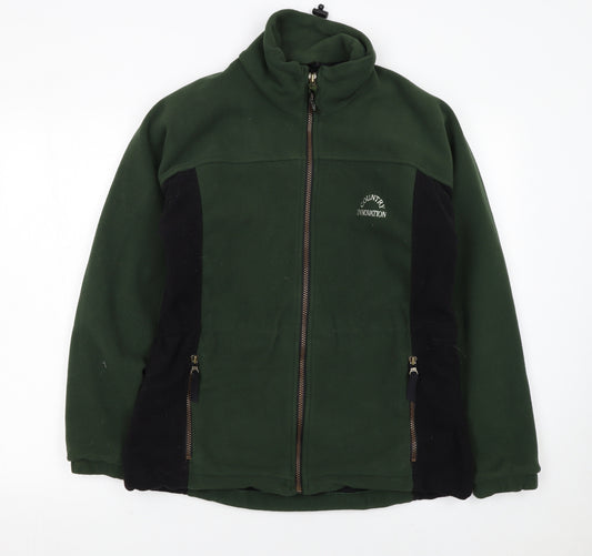 Country Innovation Men’s Green Fleece Jacket S Outdoor Full Zip