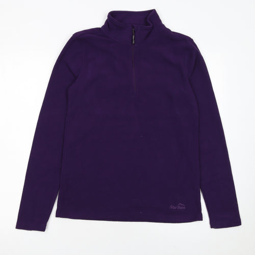 Peter Storm Women's Purple Fleece Pullover Sweatshirt Size 10