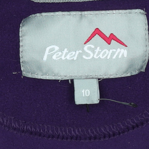 Peter Storm Women's Purple Fleece Pullover Sweatshirt Size 10