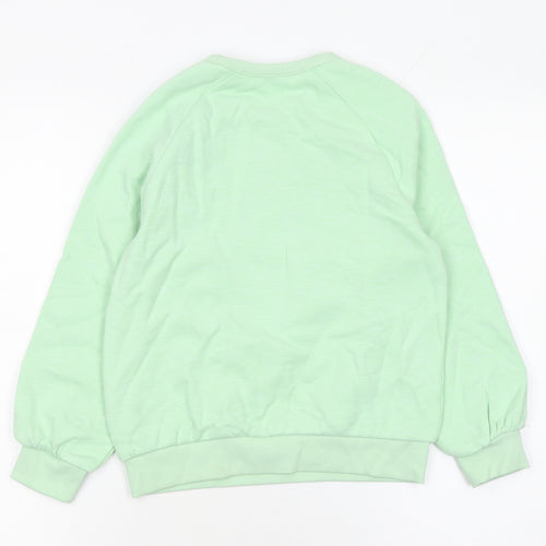 Marks and Spencer Girls Green Bambi Pullover Graphic Sweatshirt 7-8 Years