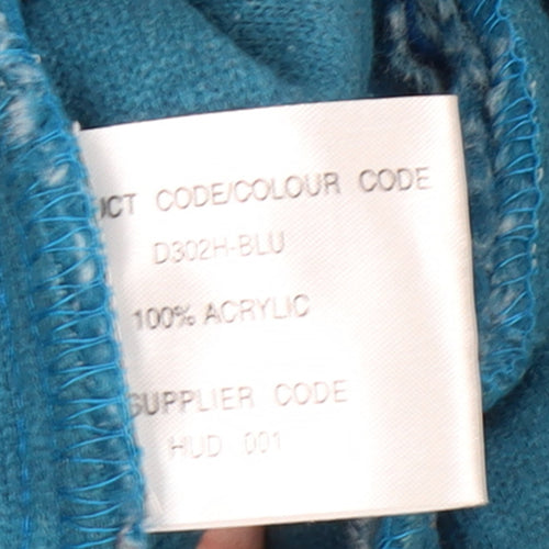 Cotton Traders Men's Blue Fleece 1/4 Zip Pullover Sweatshirt L