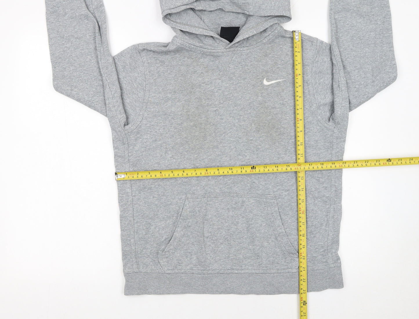 Nike Boys Grey Pullover Hoodie XL 13-15 Years Regular Fit Sportswear