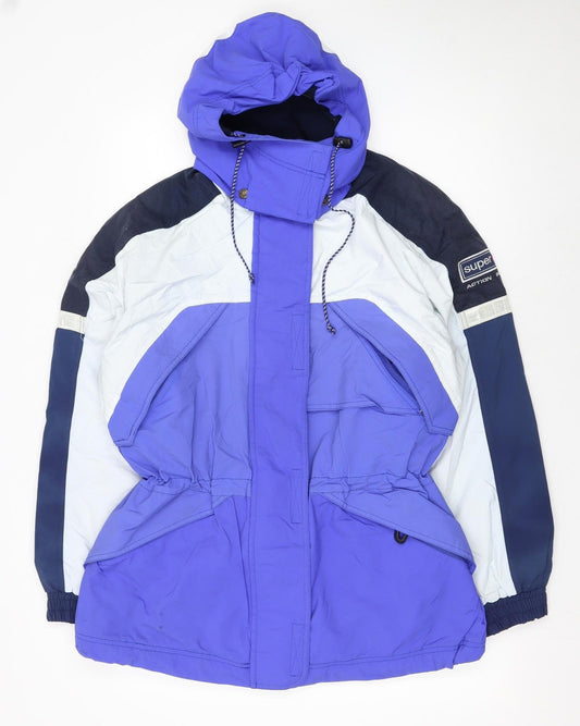 Super A by Torstai Women's Blue Size 12 Hooded Parka Jacket