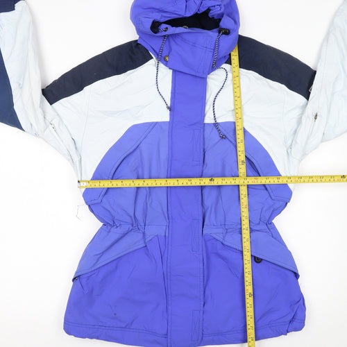 Super A by Torstai Women's Blue Size 12 Hooded Parka Jacket
