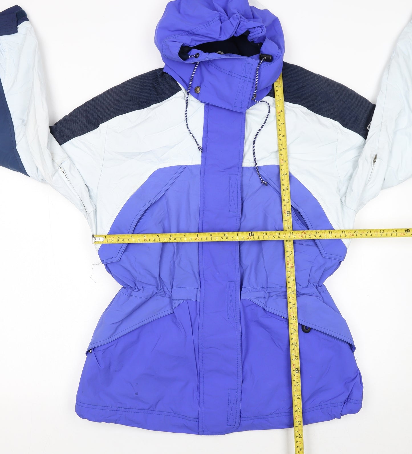Super A by Torstai Women's Blue Size 12 Hooded Parka Jacket