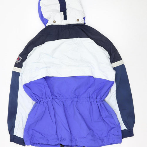 Super A by Torstai Women's Blue Size 12 Hooded Parka Jacket