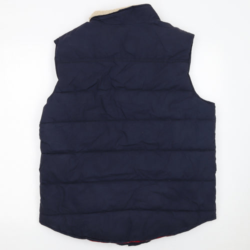 White Stuff Men's Blue Padded Bodywarmer Waistcoat Size L