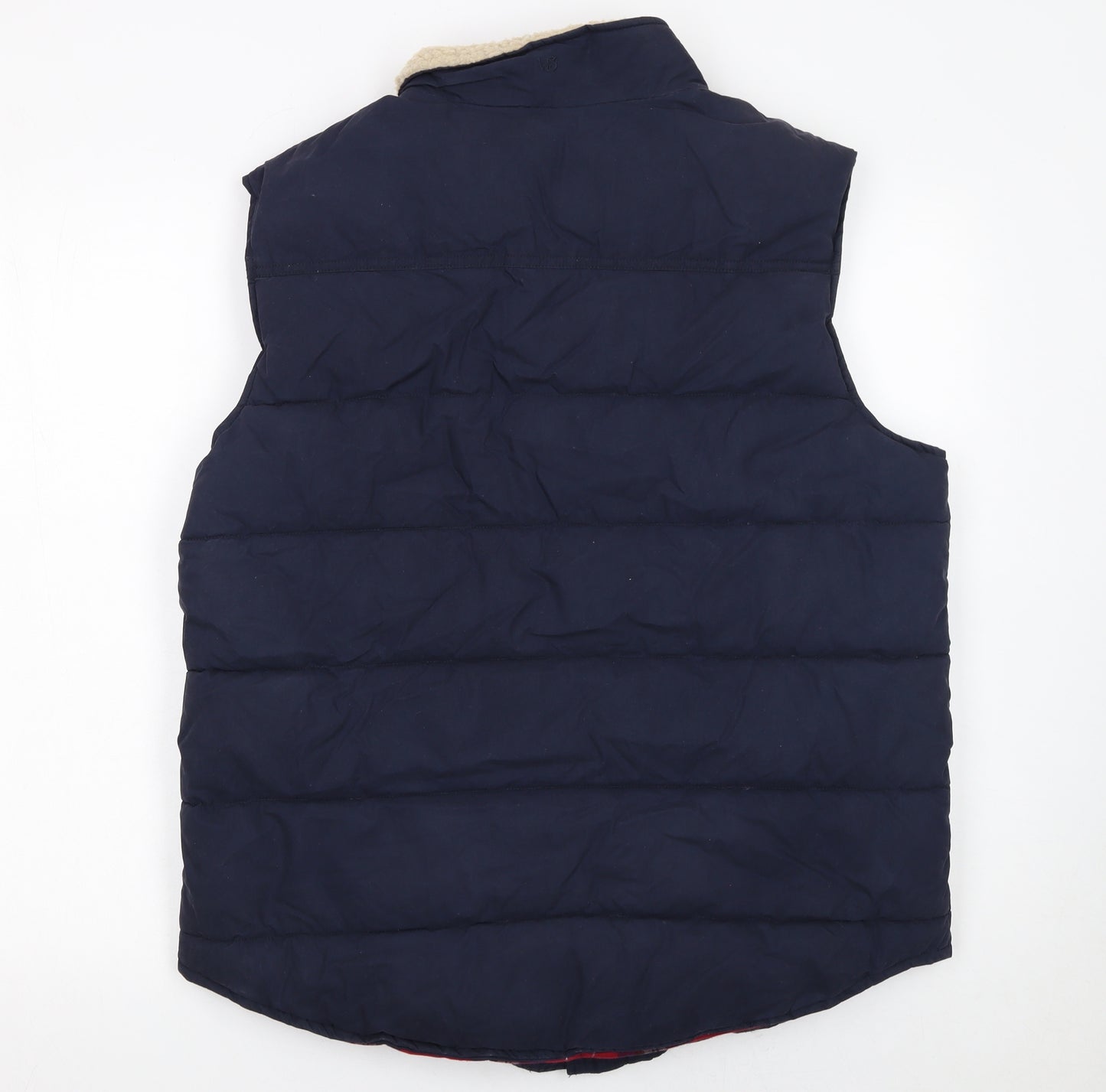 White Stuff Men's Blue Padded Bodywarmer Waistcoat Size L