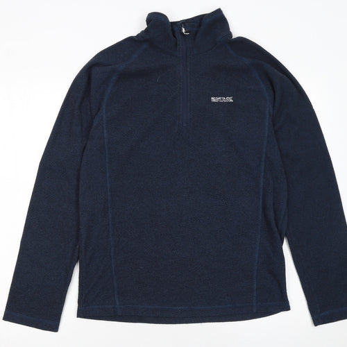 Regatta Men's Blue Fleece 1/4 Zip Pullover Sweatshirt Size M