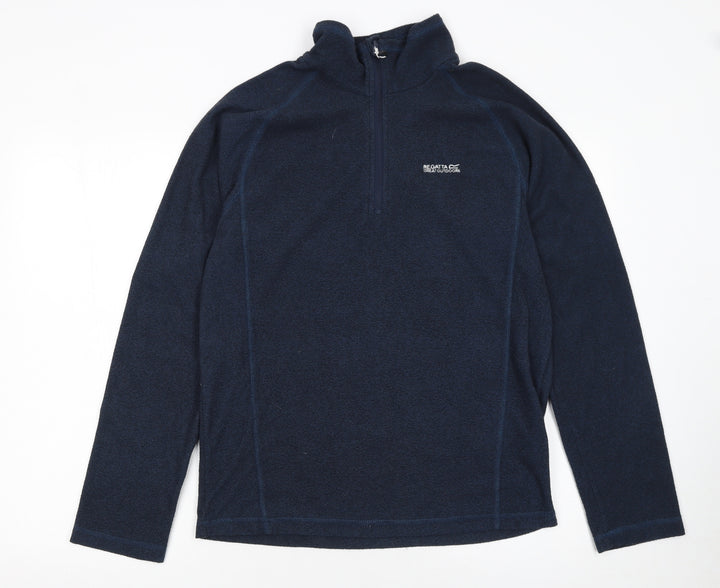 Regatta Men's Blue Fleece 1/4 Zip Pullover Sweatshirt Size M