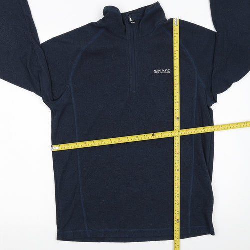 Regatta Men's Blue Fleece 1/4 Zip Pullover Sweatshirt Size M