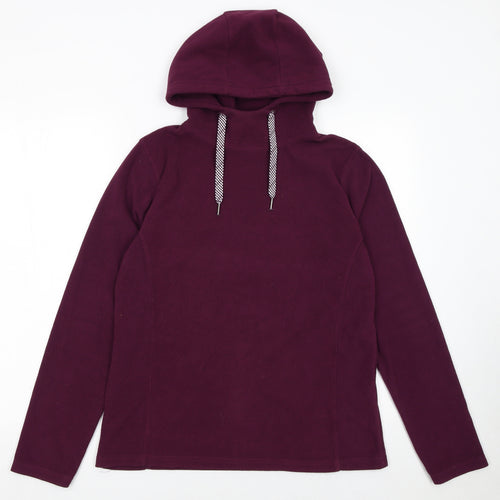 Mountain Warehouse Womens Burgundy Fleece Pullover Hoodie UK 12