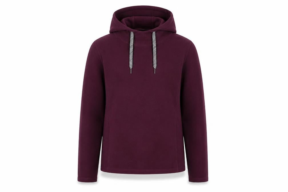 Mountain Warehouse Womens Burgundy Fleece Pullover Hoodie UK 12