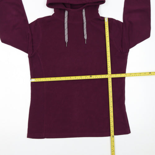 Mountain Warehouse Womens Burgundy Fleece Pullover Hoodie UK 12