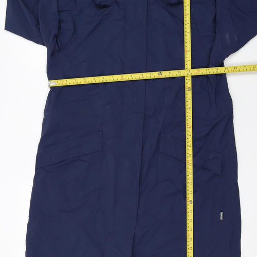 Rohan Womens Blue Waterproof Hooded Windshadow Mac Coat Size M