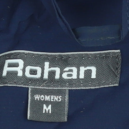 Rohan Womens Blue Waterproof Hooded Windshadow Mac Coat Size M