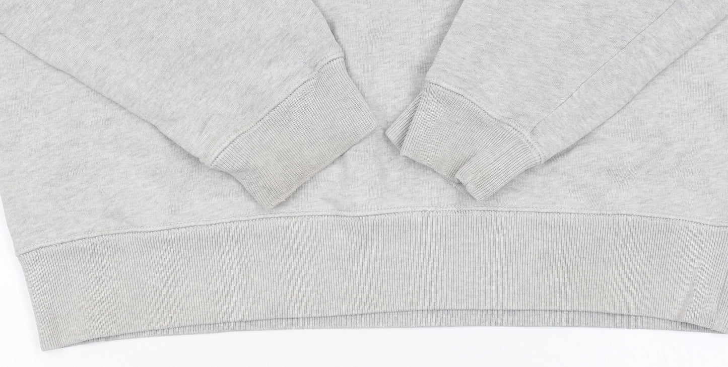 Jack Wills Men's Grey Pullover Sweatshirt M Crew Neck Logo