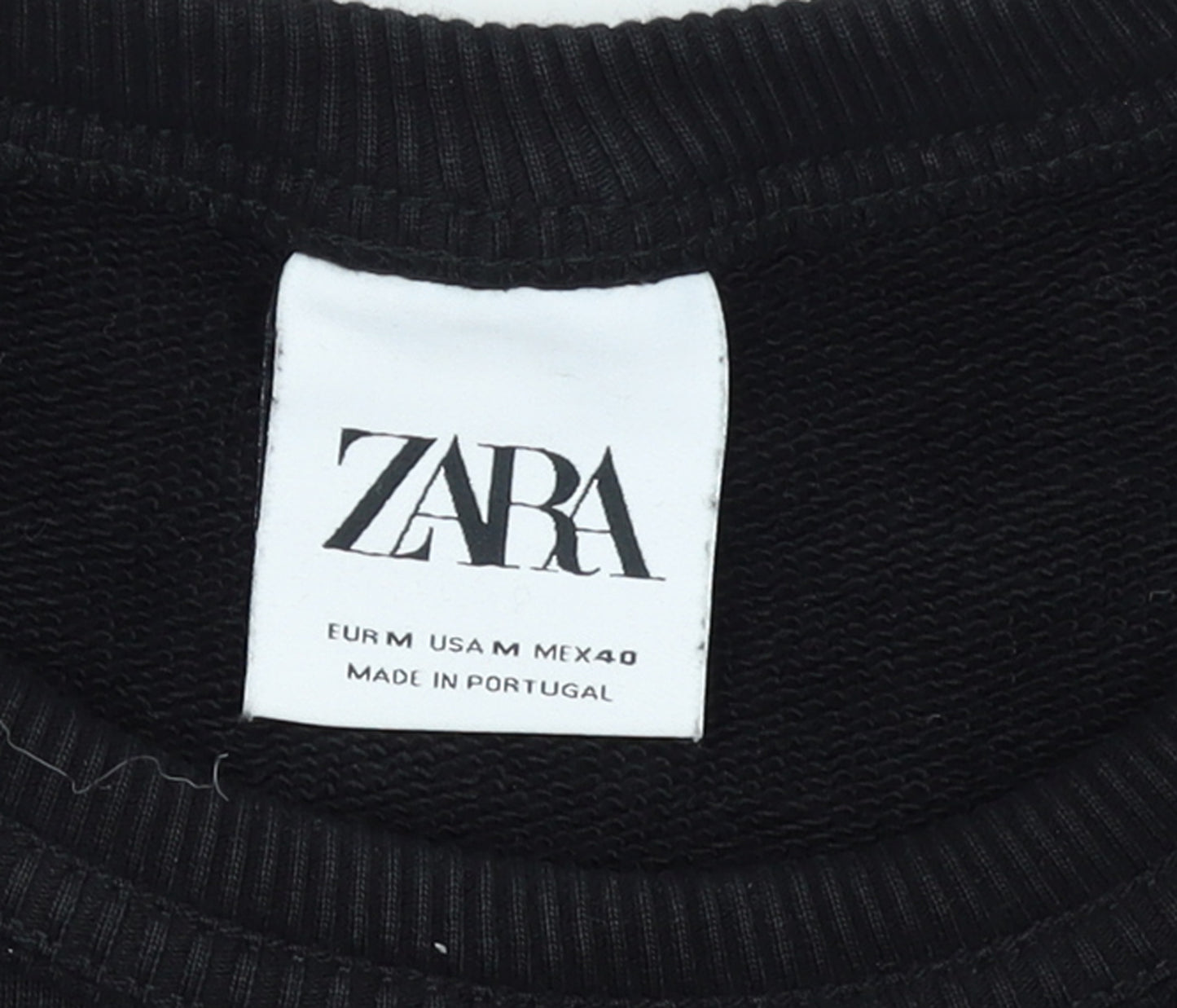 Zara Men's Black Graphic Print Pullover Sweatshirt Size M