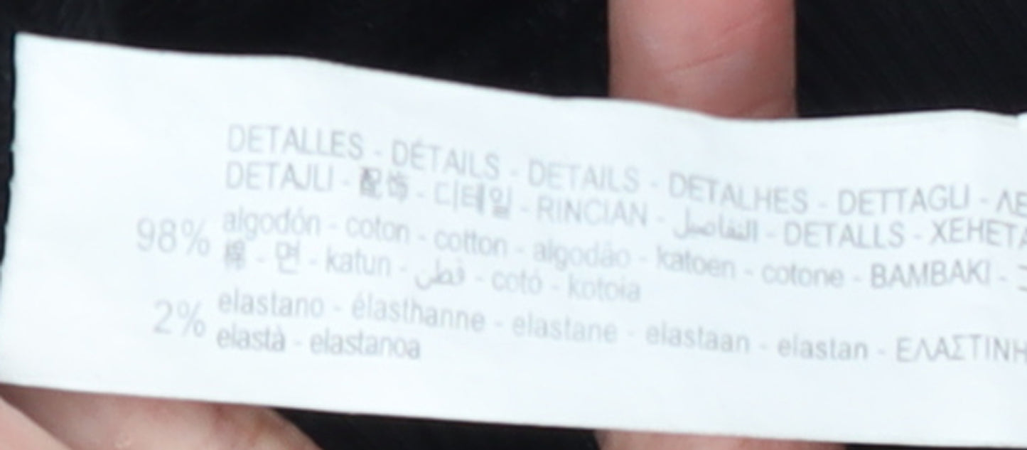 Zara Men's Black Graphic Print Pullover Sweatshirt Size M