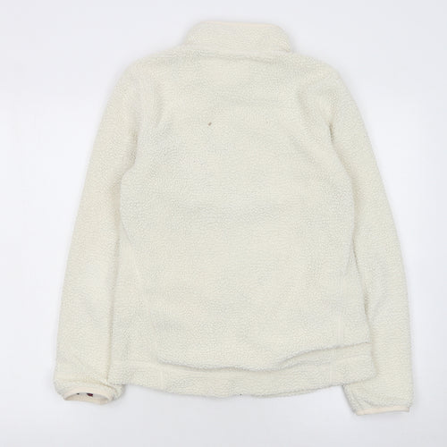 Joules Women's Ivory Full Zip Fleece Jacket Size 10