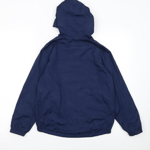 GAP Kids Boys Blue Hooded Windbreaker Jacket 8-9 Years