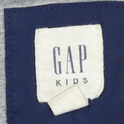 GAP Kids Boys Blue Hooded Windbreaker Jacket 8-9 Years