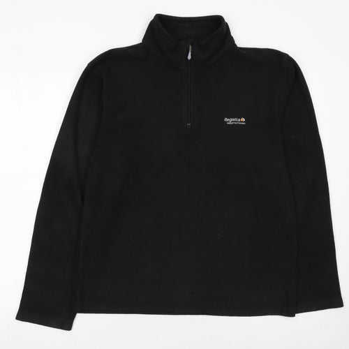 Regatta Men's Black Fleece 1/4 Zip Pullover Sweatshirt M