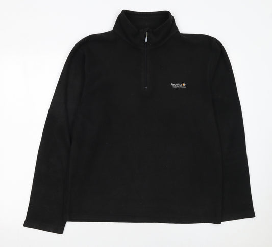 Regatta Men's Black Fleece 1/4 Zip Pullover Sweatshirt M