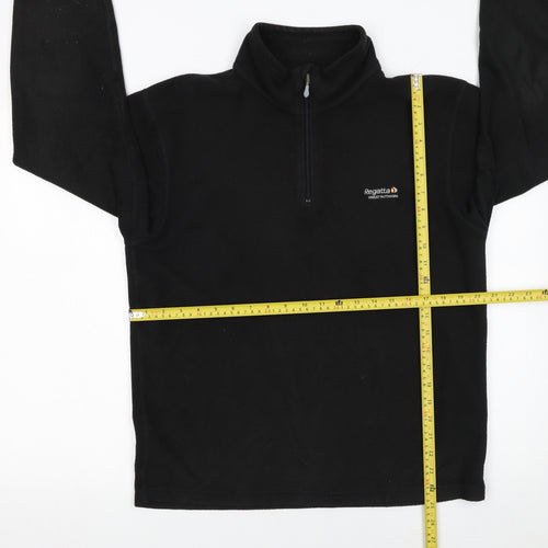 Regatta Men's Black Fleece 1/4 Zip Pullover Sweatshirt M