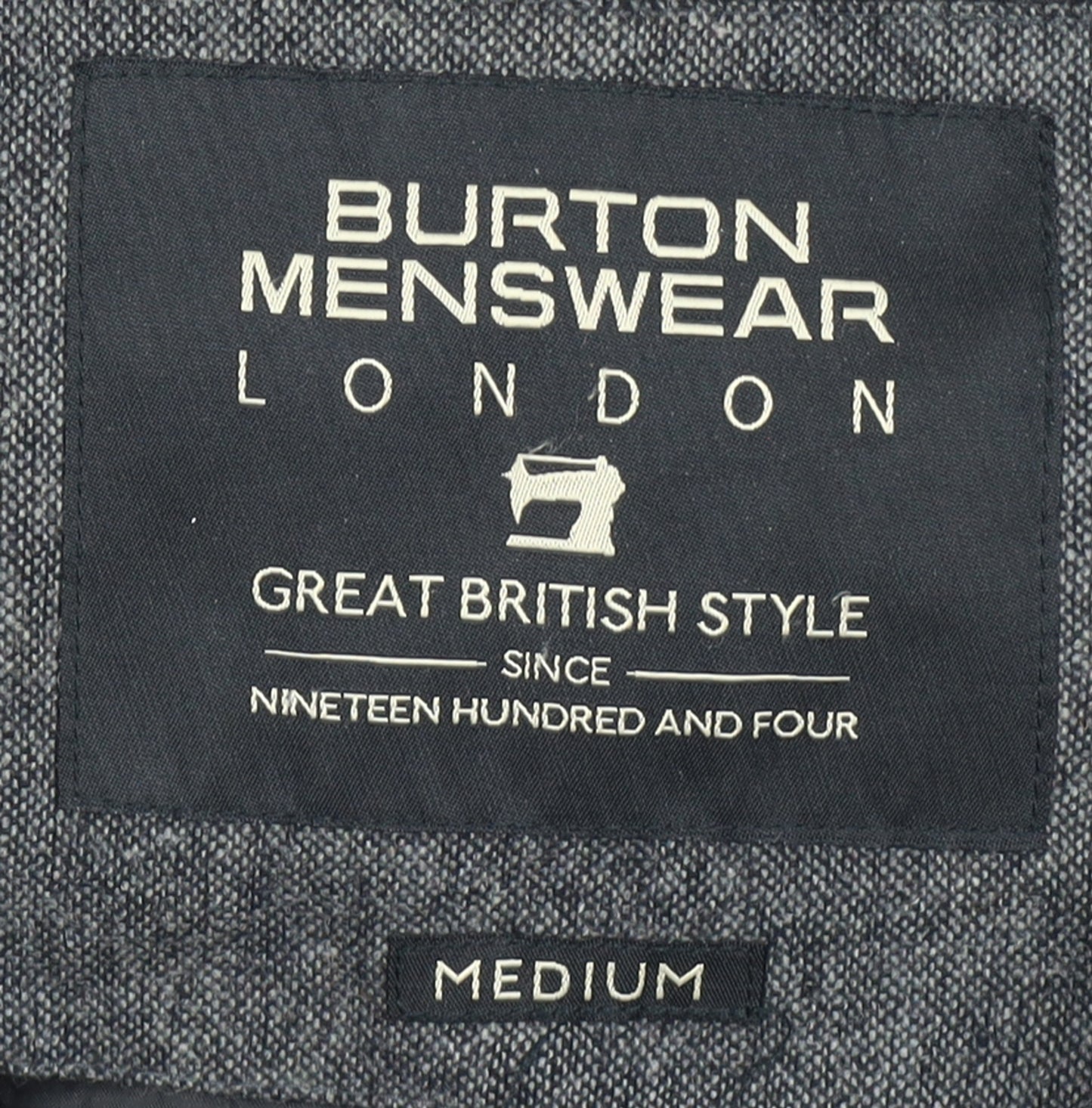 Burton Menswear Men Grey Hooded Puffer Jacket Medium
