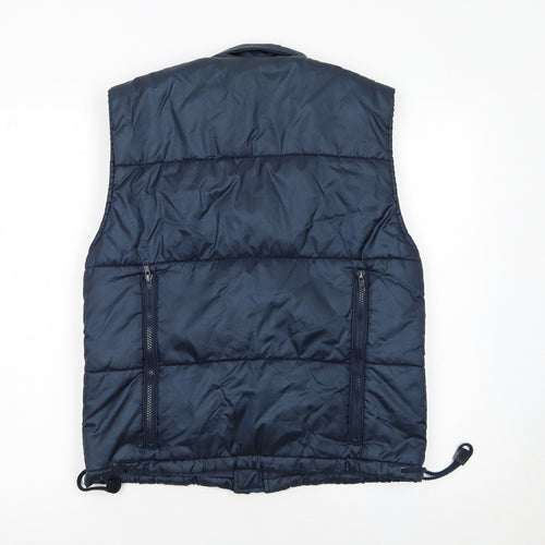 Tough League Boys Blue Padded Bodywarmer 5-6 Years Polyester Outdoor Zip Vest